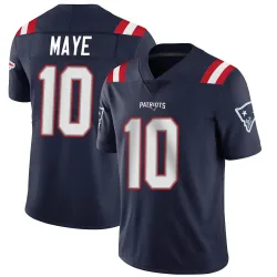 New England Patriots Men's Limited Navy Team Color Vapor Untouchable Jersey (10 Drake Maye)