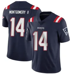 New England Patriots Men's Limited Navy Team Color Vapor Untouchable Jersey (14 Ty Montgomery II)