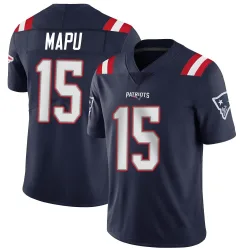 New England Patriots Men's Limited Navy Team Color Vapor Untouchable Jersey (15 Marte Mapu)