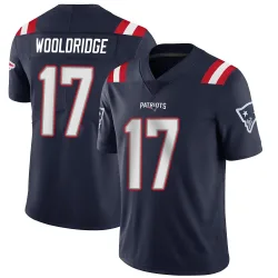 New England Patriots Men's Limited Navy Team Color Vapor Untouchable Jersey (17 Ben Wooldridge)