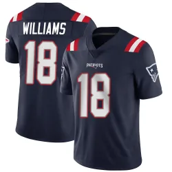 New England Patriots Men's Limited Navy Team Color Vapor Untouchable Jersey (18 Kyle Williams)