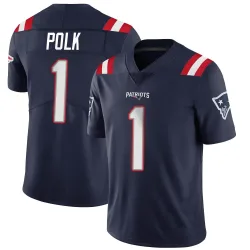 New England Patriots Men's Limited Navy Team Color Vapor Untouchable Jersey (1 Ja'Lynn Polk)