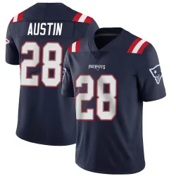 New England Patriots Men's Limited Navy Team Color Vapor Untouchable Jersey (28 Alex Austin)