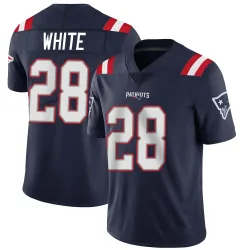 New England Patriots Men's Limited Navy Team Color Vapor Untouchable Jersey (28 James White)