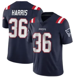 New England Patriots Men's Limited Navy Team Color Vapor Untouchable Jersey (36 Kevin Harris)