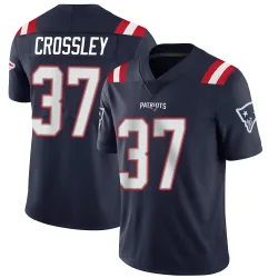 New England Patriots Men's Limited Navy Team Color Vapor Untouchable Jersey (37 Brandon Crossley)