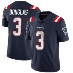 New England Patriots Men's Limited Navy Team Color Vapor Untouchable Jersey (3 DeMario Douglas)