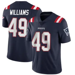 New England Patriots Men's Limited Navy Team Color Vapor Untouchable Jersey (49 Trayveon Williams)