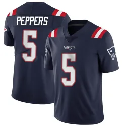 New England Patriots Men's Limited Navy Team Color Vapor Untouchable Jersey (5 Jabrill Peppers)