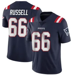 New England Patriots Men's Limited Navy Team Color Vapor Untouchable Jersey (66 Jotham Russell)