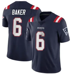New England Patriots Men's Limited Navy Team Color Vapor Untouchable Jersey (6 Javon Baker)
