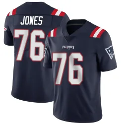New England Patriots Men's Limited Navy Team Color Vapor Untouchable Jersey (76 Caleb Jones)