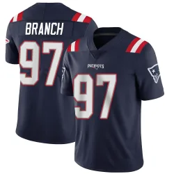 New England Patriots Men's Limited Navy Team Color Vapor Untouchable Jersey (97 Alan Branch)