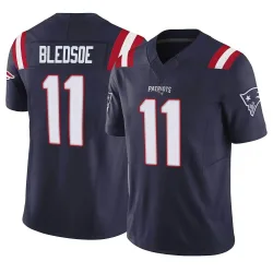 New England Patriots Men's Limited Navy Vapor F.U.S.E. Jersey (11 Drew Bledsoe)
