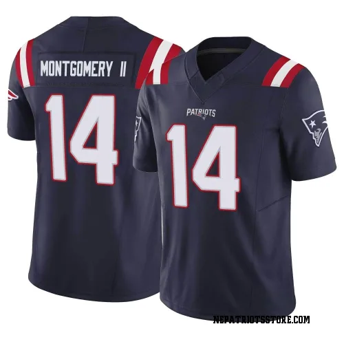 New England Patriots Men's Limited Navy Vapor F.U.S.E. Jersey (14 Ty Montgomery II)