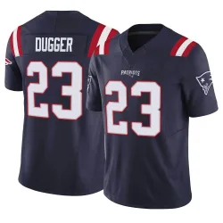 New England Patriots Men's Limited Navy Vapor F.U.S.E. Jersey (23 Kyle Dugger)
