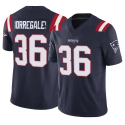 New England Patriots Men's Limited Navy Vapor F.U.S.E. Jersey (36 Andy Borregales)