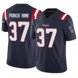 New England Patriots Men's Limited Navy Vapor F.U.S.E. Jersey (37 John Parker Romo)