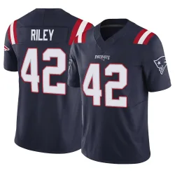 New England Patriots Men's Limited Navy Vapor F.U.S.E. Jersey (42 Cam Riley)