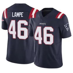 New England Patriots Men's Limited Navy Vapor F.U.S.E. Jersey (46 Brock Lampe)