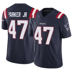 New England Patriots Men's Limited Navy Vapor F.U.S.E. Jersey (47 Andrew Parker Jr.)