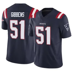 New England Patriots Men's Limited Navy Vapor F.U.S.E. Jersey (51 Jack Gibbens)