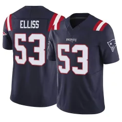 New England Patriots Men's Limited Navy Vapor F.U.S.E. Jersey (53 Christian Elliss)