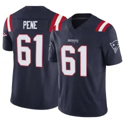 New England Patriots Men's Limited Navy Vapor F.U.S.E. Jersey (61 Wilfried Pene)