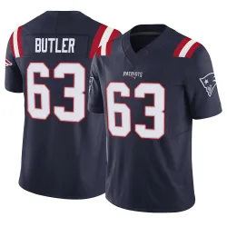 New England Patriots Men's Limited Navy Vapor F.U.S.E. Jersey (63 Mehki Butler)