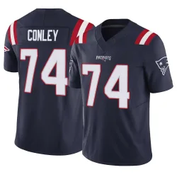 New England Patriots Men's Limited Navy Vapor F.U.S.E. Jersey (74 Jack Conley)