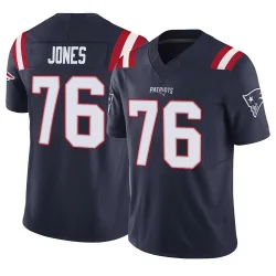 New England Patriots Men's Limited Navy Vapor F.U.S.E. Jersey (76 Caleb Jones)