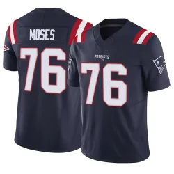 New England Patriots Men's Limited Navy Vapor F.U.S.E. Jersey (76 Morgan Moses)