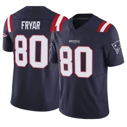 New England Patriots Men's Limited Navy Vapor F.U.S.E. Jersey (80 Irving Fryar)