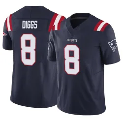 New England Patriots Men's Limited Navy Vapor F.U.S.E. Jersey (8 Stefon Diggs)