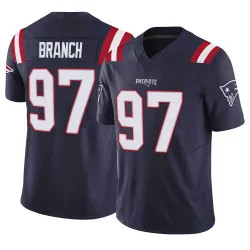 New England Patriots Men's Limited Navy Vapor F.U.S.E. Jersey (97 Alan Branch)