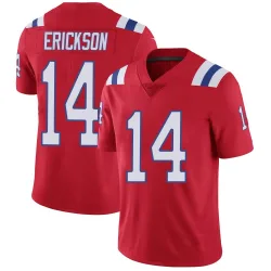 New England Patriots Men's Limited Red Vapor Untouchable Alternate Jersey (14 Alex Erickson)