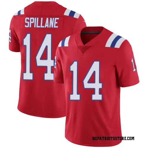 New England Patriots Men's Limited Red Vapor Untouchable Alternate Jersey (14 Robert Spillane)