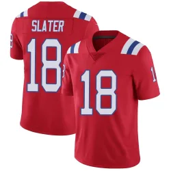 New England Patriots Men's Limited Red Vapor Untouchable Alternate Jersey (18 Matthew Slater)