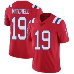 New England Patriots Men's Limited Red Vapor Untouchable Alternate Jersey (19 Malcolm Mitchell)