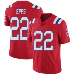New England Patriots Men's Limited Red Vapor Untouchable Alternate Jersey (22 Marcus Epps)