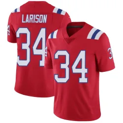 New England Patriots Men's Limited Red Vapor Untouchable Alternate Jersey (34 Lan Larison)