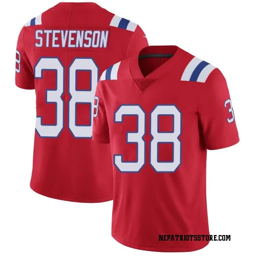 New England Patriots Men's Limited Red Vapor Untouchable Alternate Jersey (38 Rhamondre Stevenson)