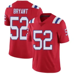 New England Patriots Men's Limited Red Vapor Untouchable Alternate Jersey (52 Marcus Bryant)