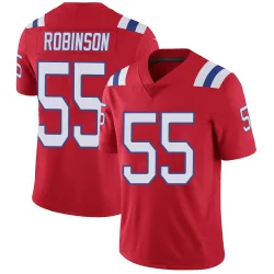 New England Patriots Men's Limited Red Vapor Untouchable Alternate Jersey (55 Tyrese Robinson)