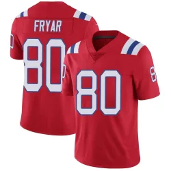 New England Patriots Men's Limited Red Vapor Untouchable Alternate Jersey (80 Irving Fryar)