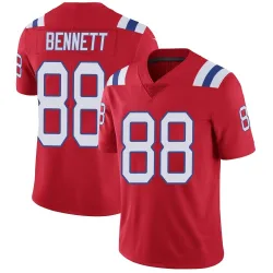 New England Patriots Men's Limited Red Vapor Untouchable Alternate Jersey (88 Martellus Bennett)