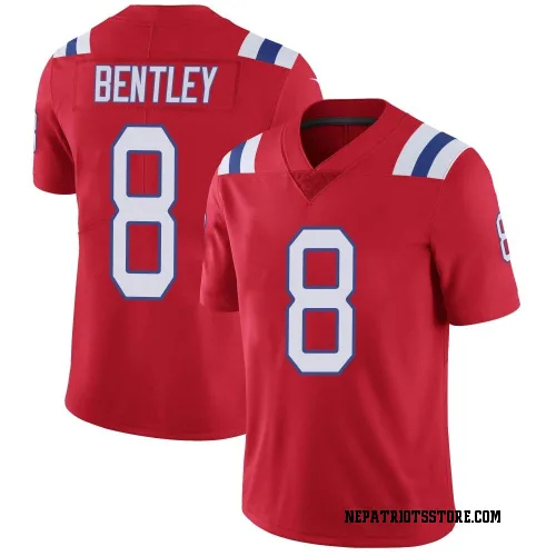 New England Patriots Men's Limited Red Vapor Untouchable Alternate Jersey (8 Ja'Whaun Bentley)