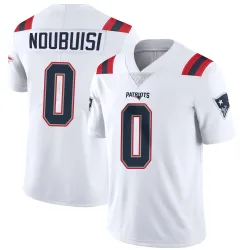 New England Patriots Men's Limited White Vapor Untouchable Jersey (0 Haggai Ndubuisi)