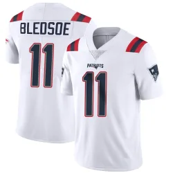 New England Patriots Men's Limited White Vapor Untouchable Jersey (11 Drew Bledsoe)