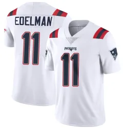 New England Patriots Men's Limited White Vapor Untouchable Jersey (11 Julian Edelman)